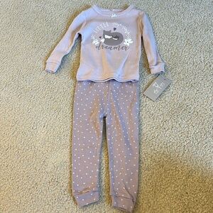 Matching sleep set in light purple 12m NWT